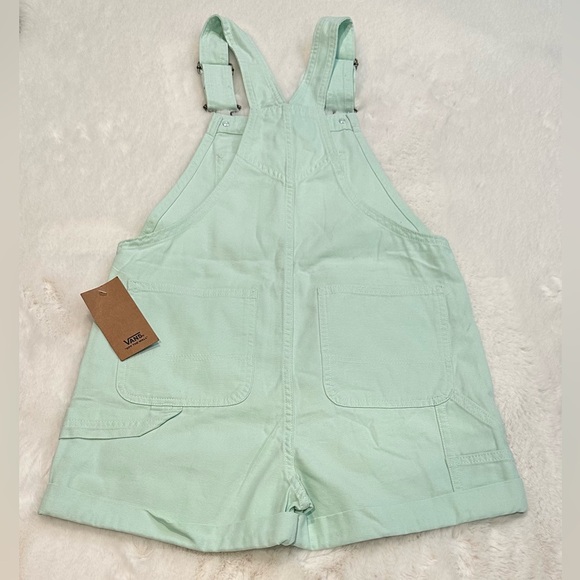 Vans Womens Ground Work Shortall. Clearly Aqua, Size XS - Picture 7 of 7